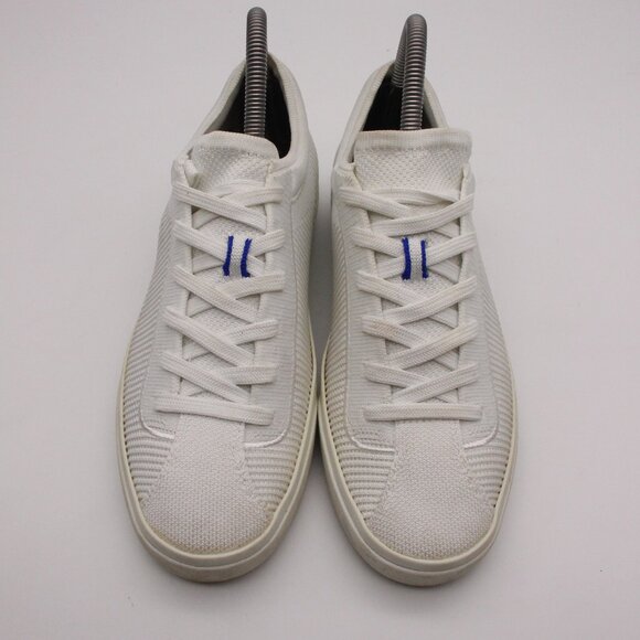 Rothy’s The Lace Up Sneaker Women's Size US 7 White Knit Fabric Casual Shoes - Picture 2 of 10